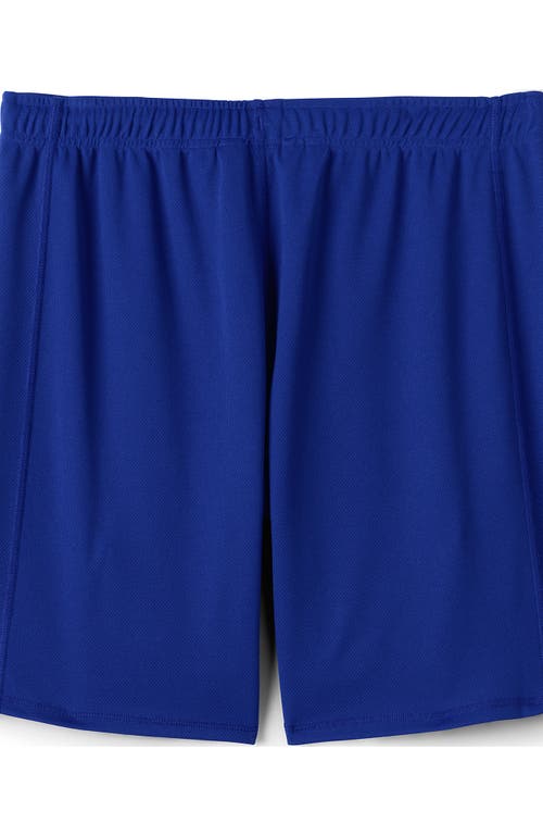 Lands' End School Uniform Mesh Gym Shorts In Cobalt
