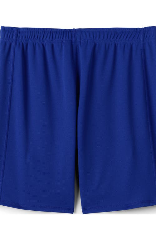 Shop Lands' End School Uniform  Mesh Gym Shorts In Cobalt