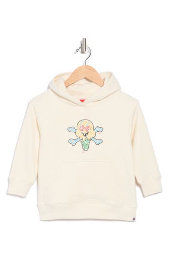 Icecream Kids' Mazed & Confused Graphic Print Hoodie In Whisper White