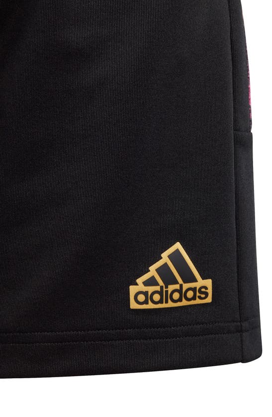 Shop Adidas Originals Kids' Tiro Athletic Shorts In Black/ Spark/ Magenta