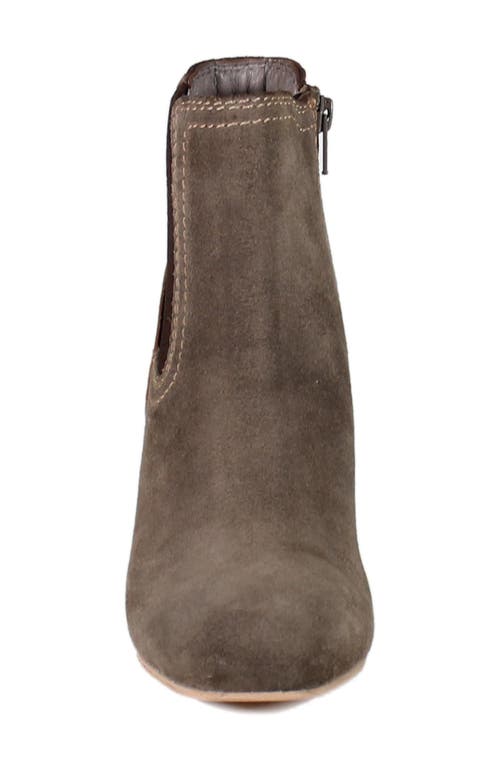 Shop Diba True Drum Roll Wedge Chelsea Boot In Taupe/cognac