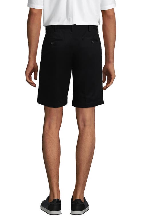 Lands' End Comfort Waist 9" No Iron Chino Shorts In Black