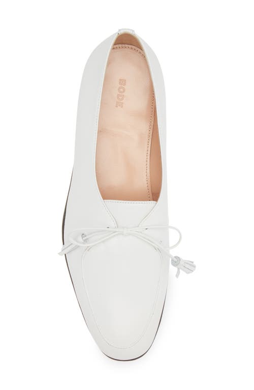 Bode Tassel Shoe In White