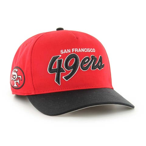 New Era Men's New Era Scarlet/Black San Francisco 49ers Team Split