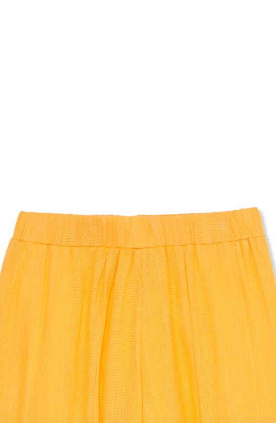 Shop Truce Kids' Tank Top & Wide Leg Pants Set In Orange