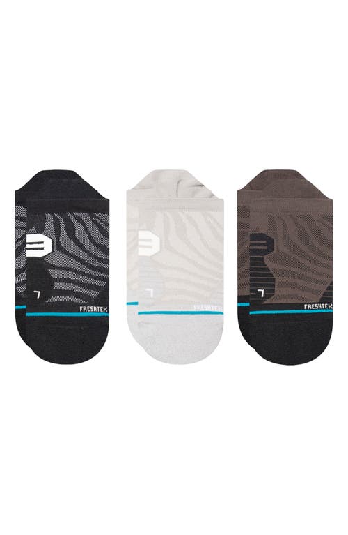 Stance Exotic Assorted 3-Pack No-Show Socks in Black Multi at Nordstrom, Size Small