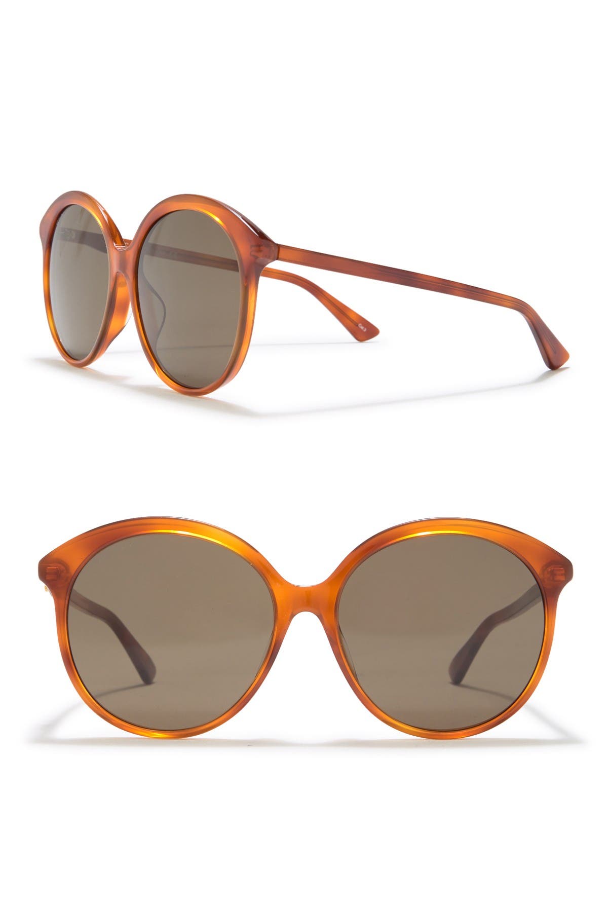 gucci 59mm round sunglasses