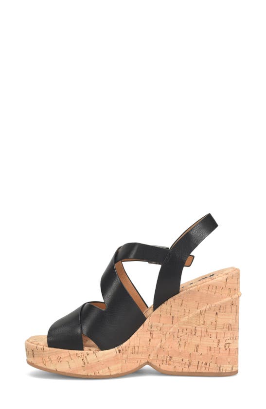 Korks Brigitte Wedge Platform In Black