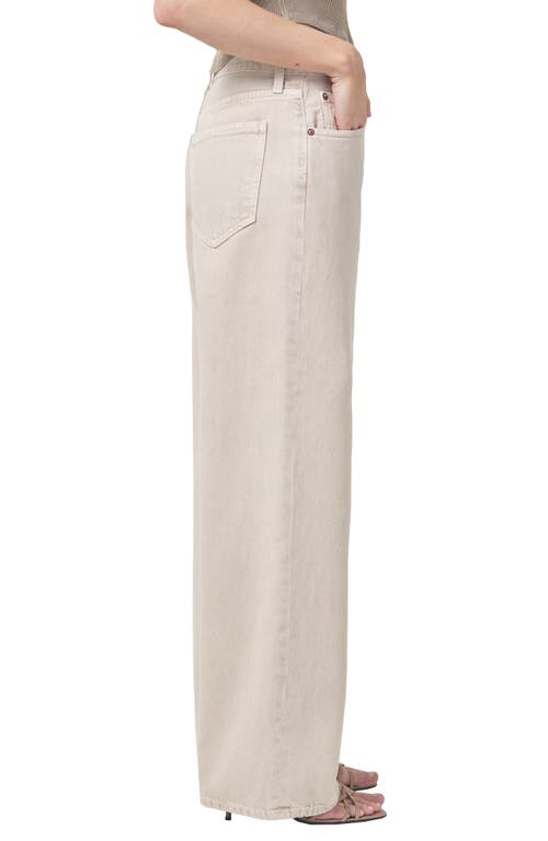 Shop Agolde Low Slung Baggy Organic Cotton Jeans In Tusk