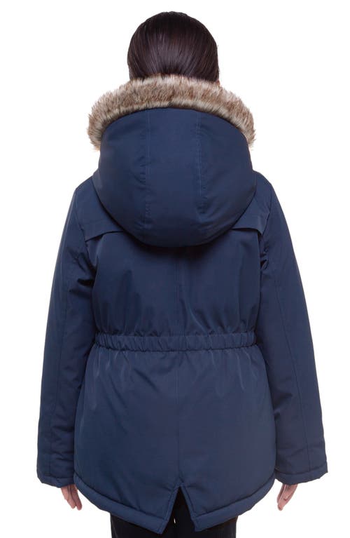 Shop Rokka&rolla Kids' Cozy Fleece-lined Parka In Navy