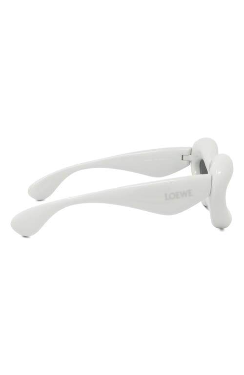 Shop Loewe 55mm Cat Eye Sunglasses In Grey/smoke