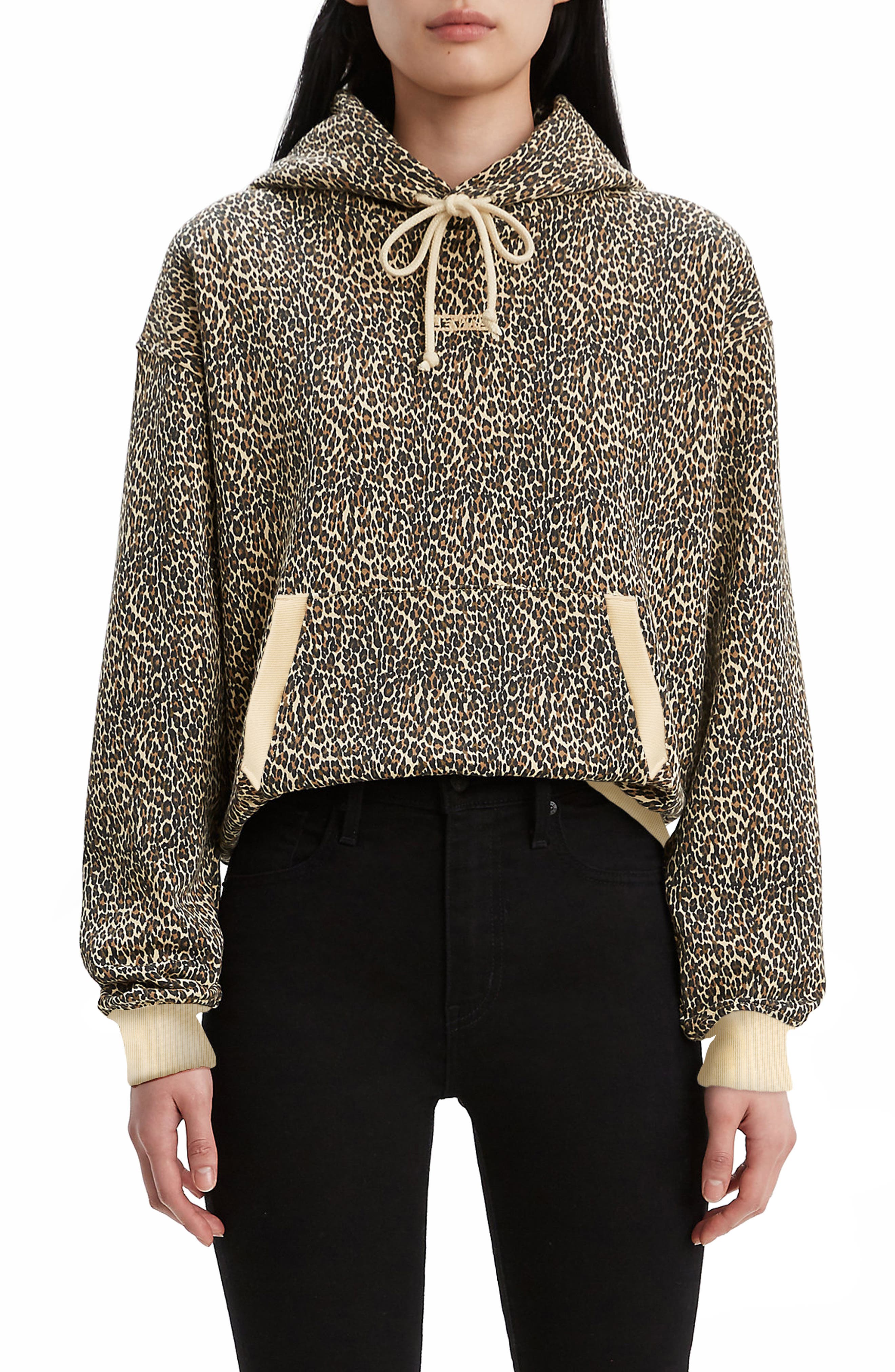 hoodie leopard print