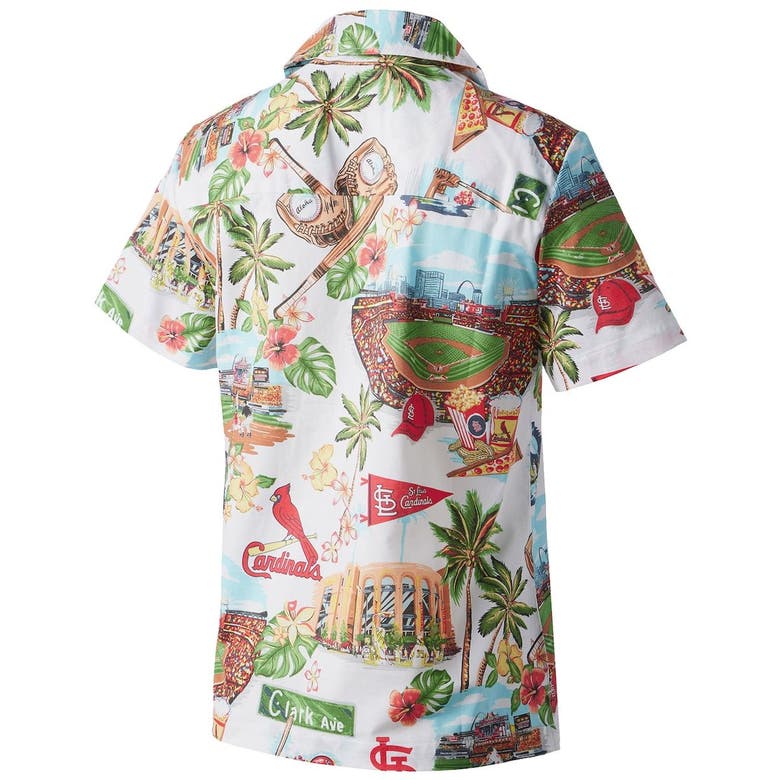 Men's Reyn Spooner White St. Louis Cardinals Scenic Button-Up