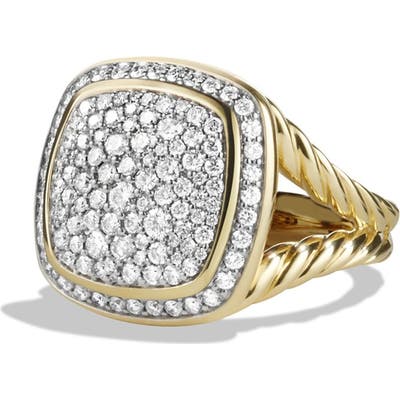 David Yurman Albion Ring With Diamonds In 18K Gold
