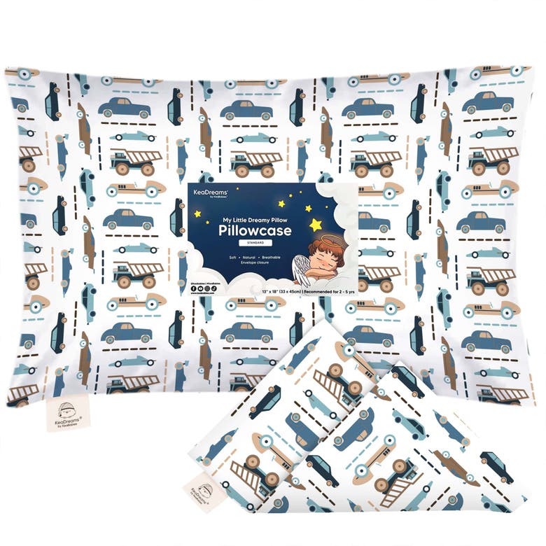 Shop Keababies Printed Toddler Pillowcase 13x18" In Vroom