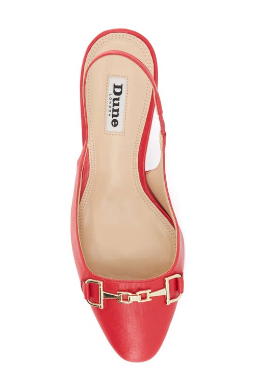 Shop Dune London Detailed Slingback Pump In Red