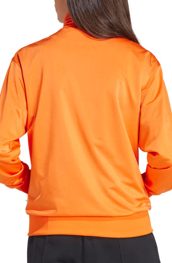 Shop Adidas Originals Adicolor Firebird Recycled Polyester Track Jacket In Orange