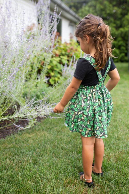 Worthy Threads Pinafore Dress In Green
