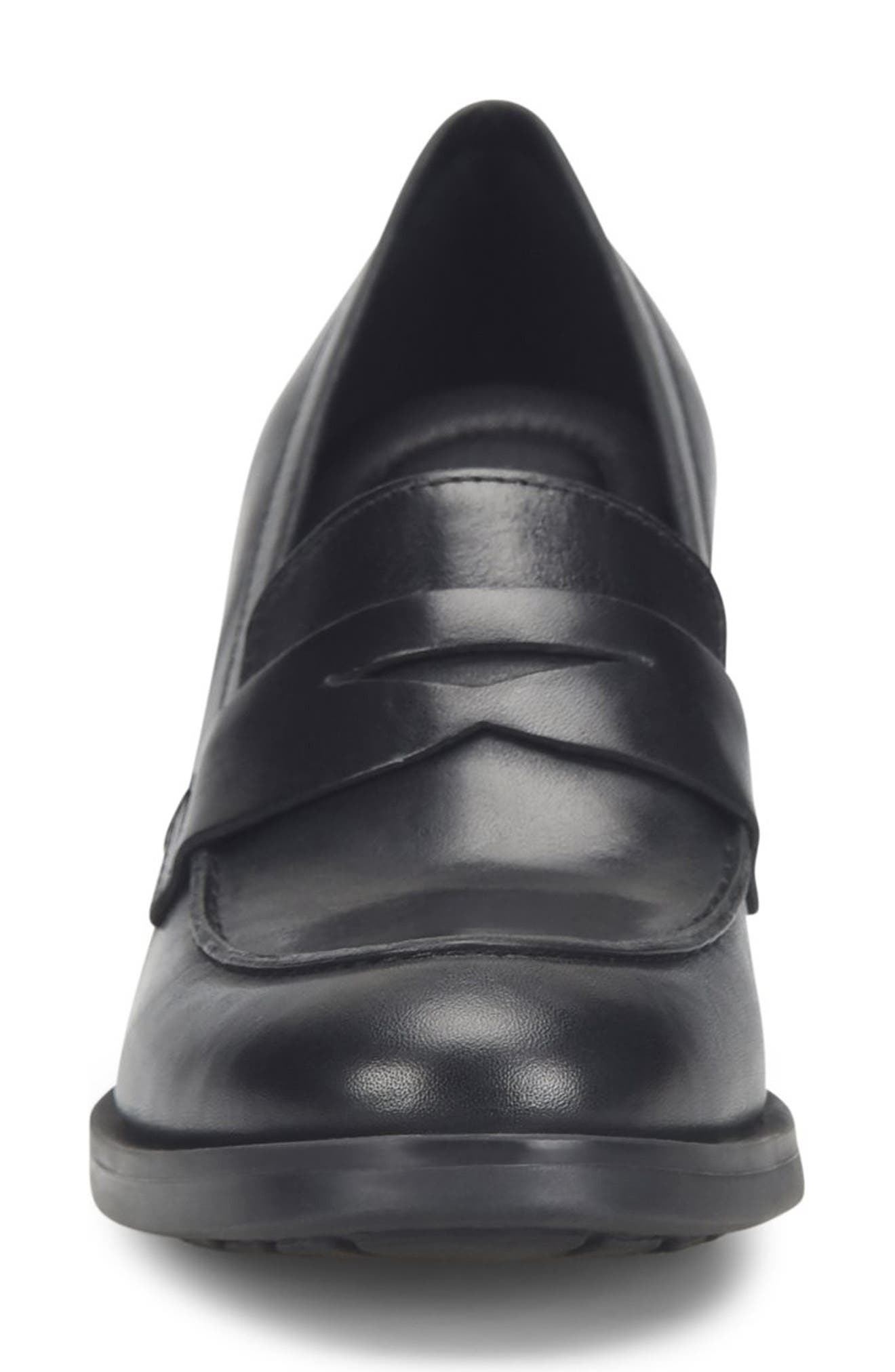 block heel penny loafer