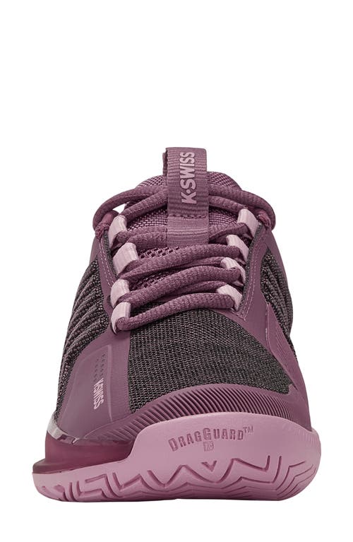 K-swiss Ultrashot 3 Tennis Shoe In Grape Nectar/cameo Pink