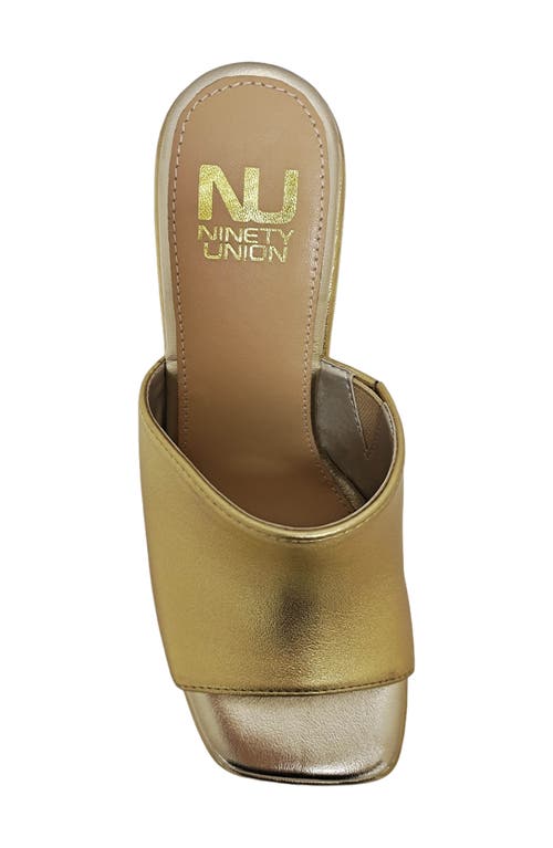 Ninety Union Porto Platform Sandal In Gold