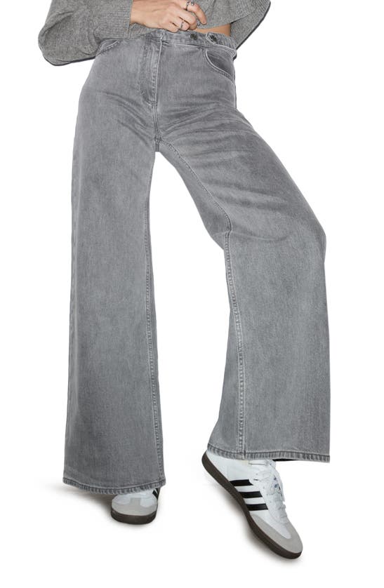 & Other Stories Wide Leg Jeans In Grey Wash