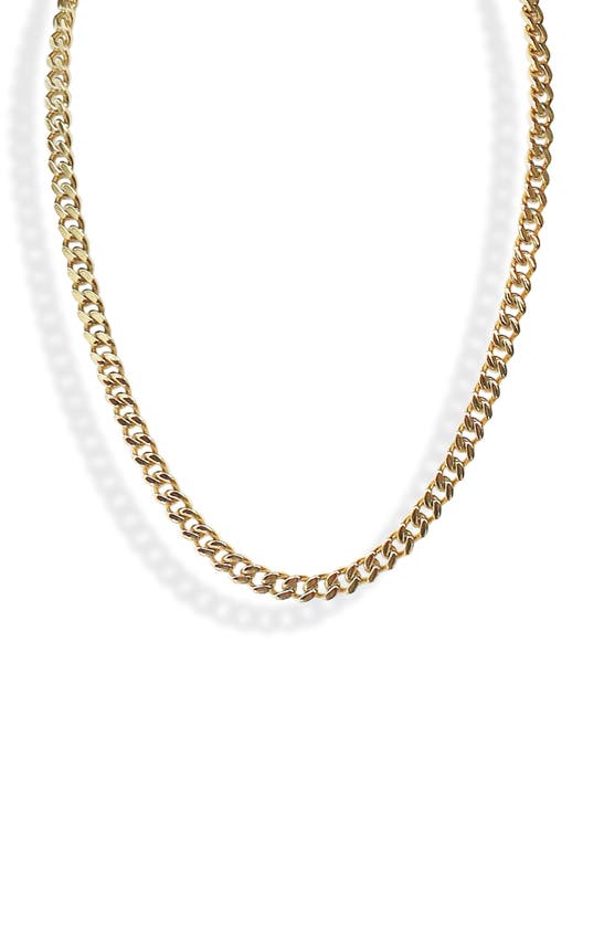 Shop Liza Schwartz Miami Layered Chain Necklace In Gold