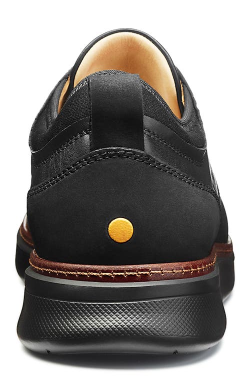 Samuel Hubbard Rafael Plain Toe Derby In Black On Black Leather
