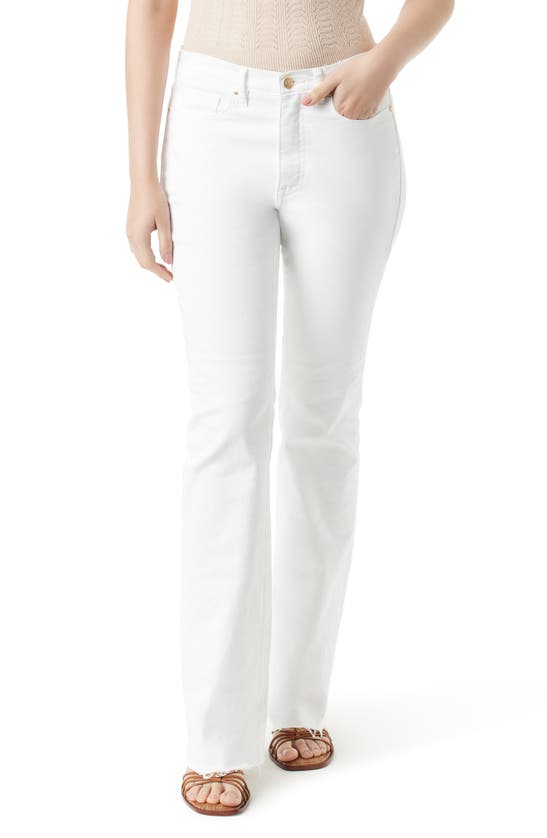 Sam Edelman Penny High Waist Bootcut Jeans In White