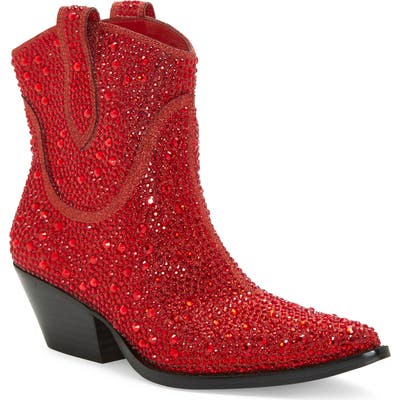 Jessica Simpson Tamira2 Crystal Western Boot- Red