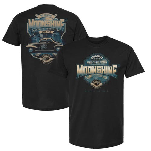 Men's Checkered Flag Black NASCAR 75th Anniversary Moonshine T-Shirt