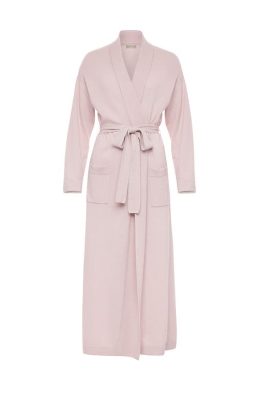 Shop Kip. Kip Pure Cashmere Long Robe In Pink Peony