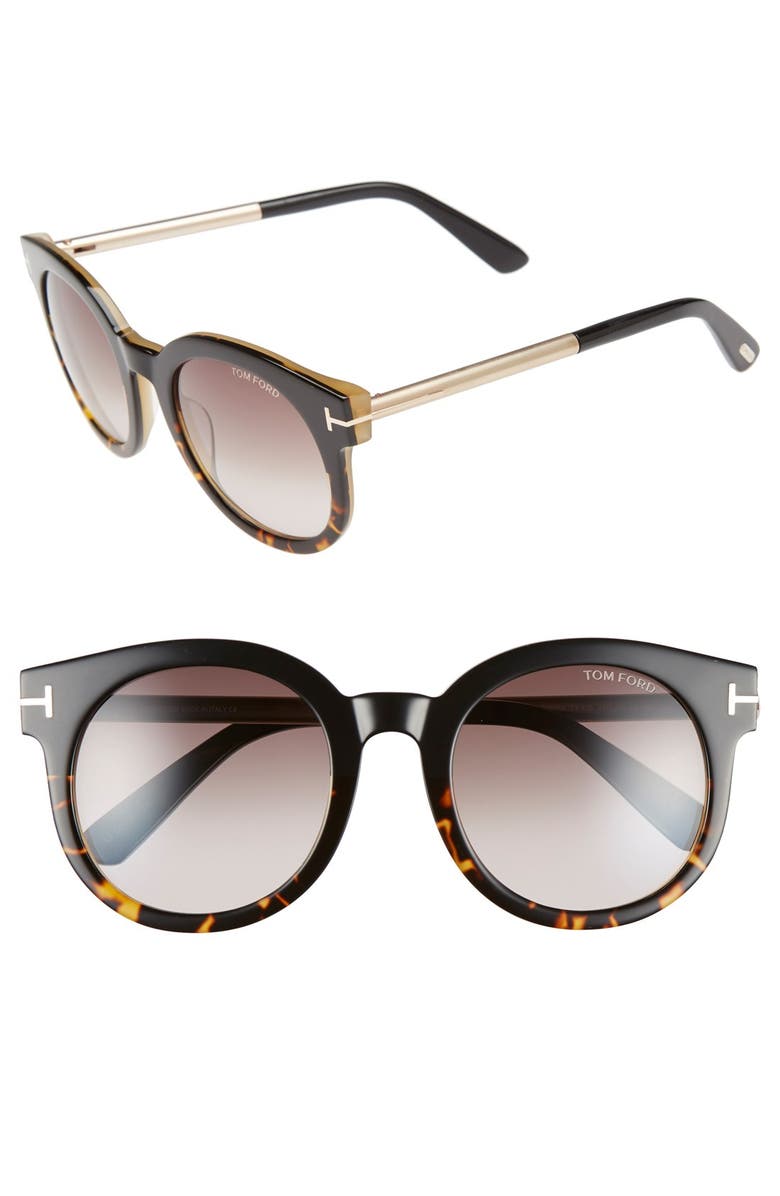 Tom Ford 'Janina' 51mm Round Sunglasses | Nordstrom