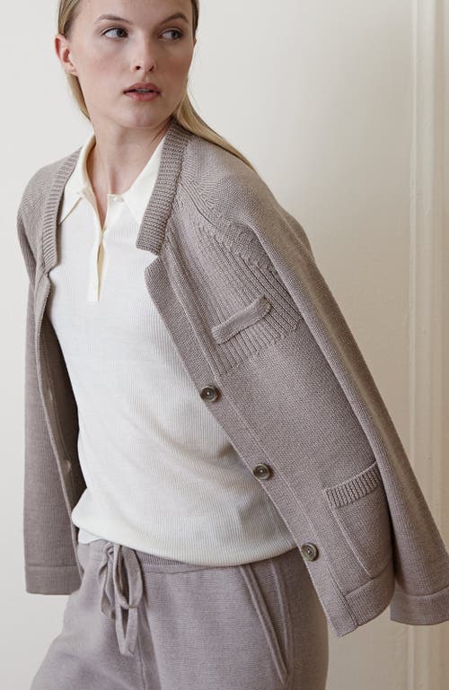 Oyun Shrunken Jacket In Dove Grey