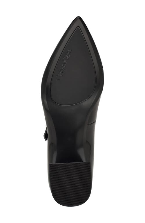 Shop Calvin Klein Leora Pointed Toe Mary Jane Pump In Black