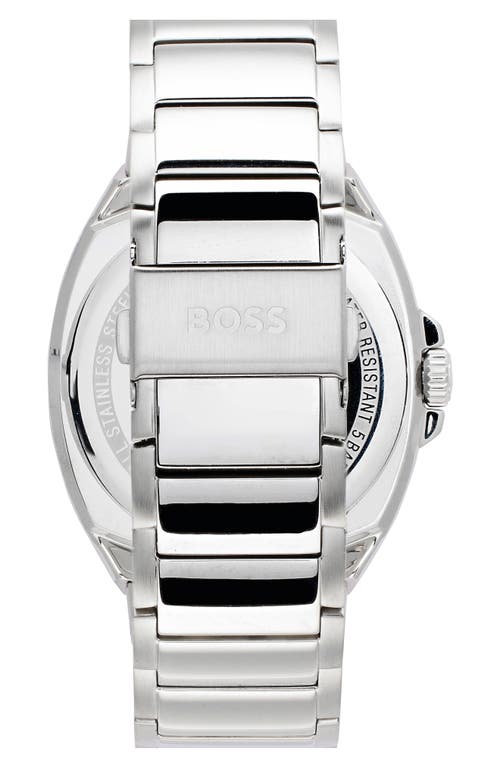 Shop Hugo Boss Boss Walker Bracelet Watch, 41mm In Black/silver