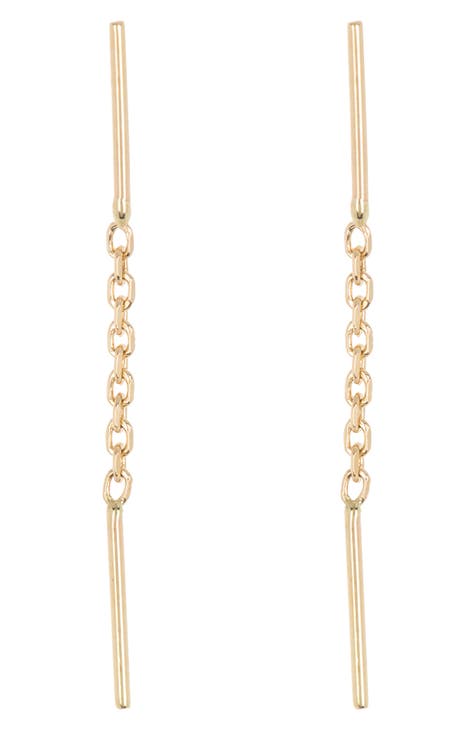 14K Gold Chain Drop Earrings (Nordstrom Exclusive)