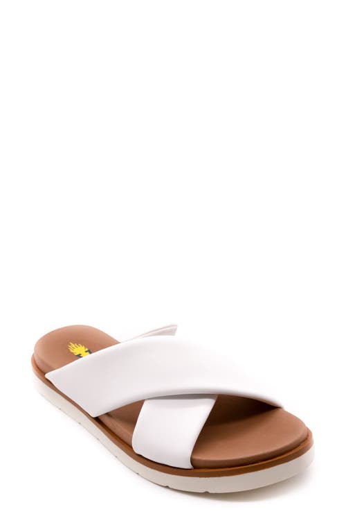 Aushan Slide Sandal in White