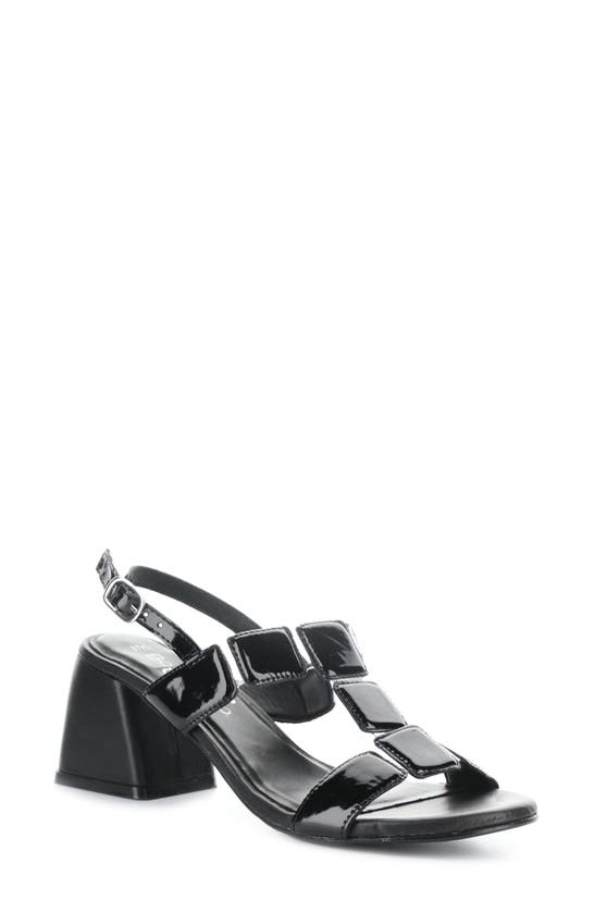 Bos. & Co. Glow Slingback Sandal In Black Patent