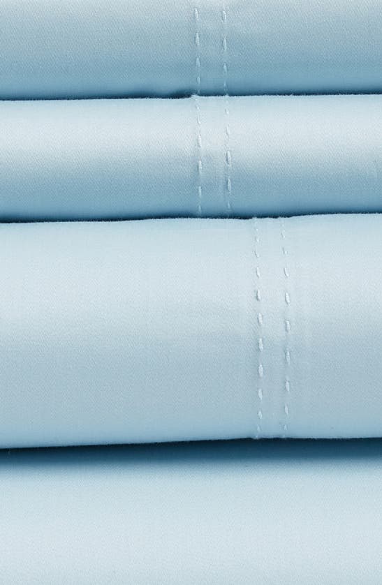 Shop Nordstrom 400 Thread Count Organic Cotton Sateen Sheet Set In Blue Skyride