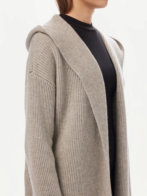 Shop Gobi Cashmere Cashmere Hooded Cardigan In Dawn Blue