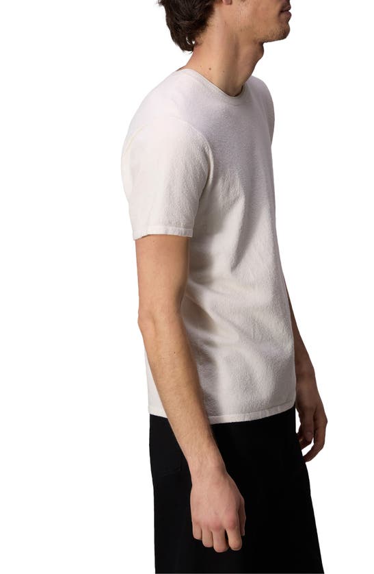 Shop Rag & Bone Terry Cloth T-shirt In Ivory