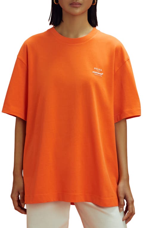 Reiss x McLaren Formula 1 Team Collection Cotton Graphic T-Shirt Papaya at Nordstrom,