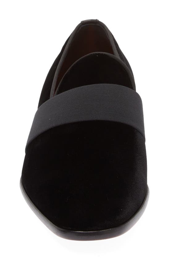 Santoni Men's Isomer-vlun01 Velvet Slip On Formal Loafers In Black-n01