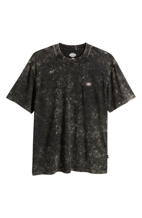 Shop Dickies Newington Tie Dye Cotton T-shirt In Black