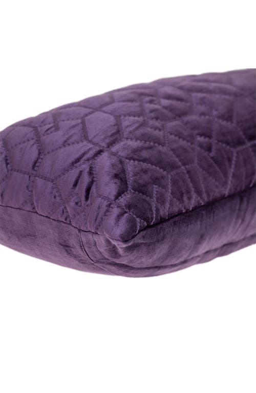 Parkland Collection Sora Quilted Throw Pillow In Purple