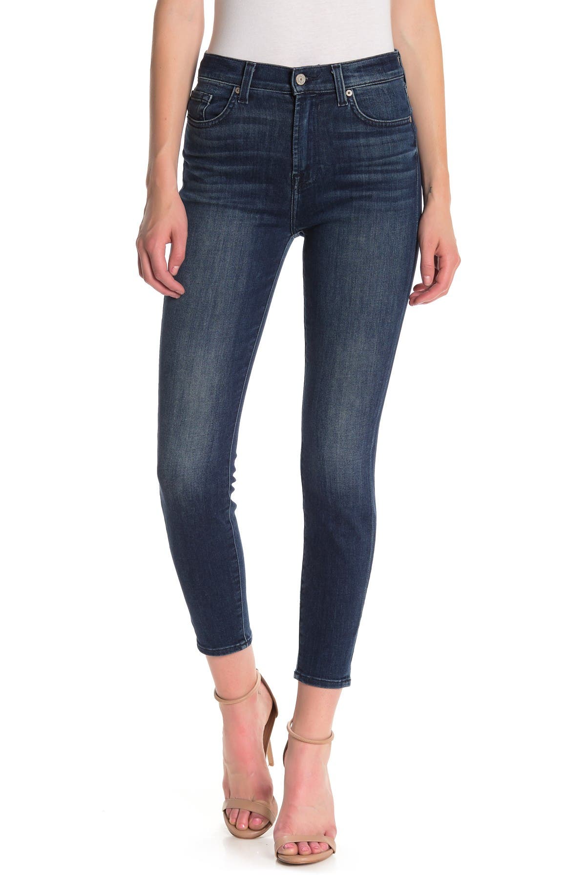 7 for all mankind high rise skinny jeans