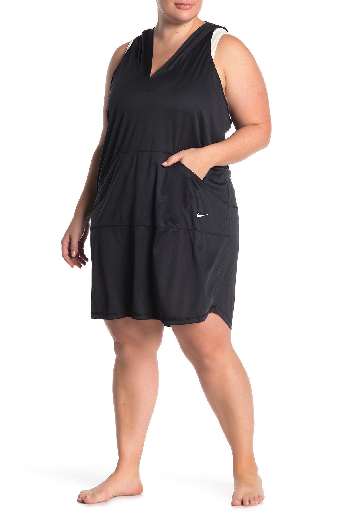 nike hooded dress cover up