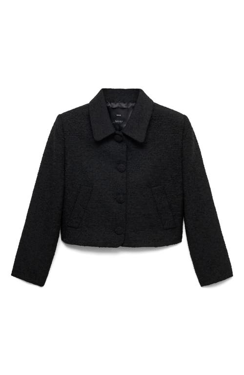 MANGO MANGO TWEED CROP JACKET