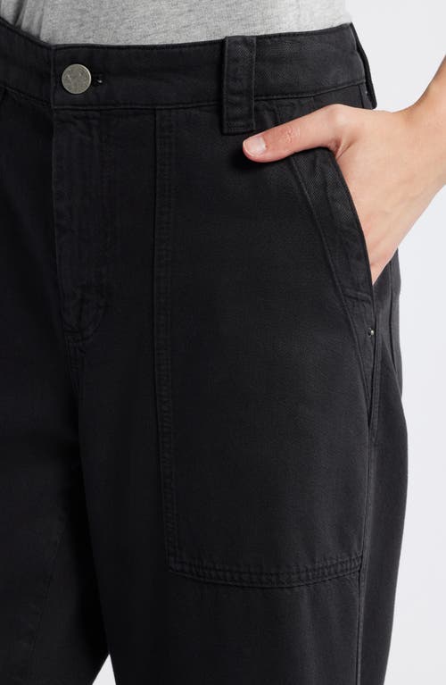 Shop Treasure & Bond Cotton Blend Utility Pants In Black